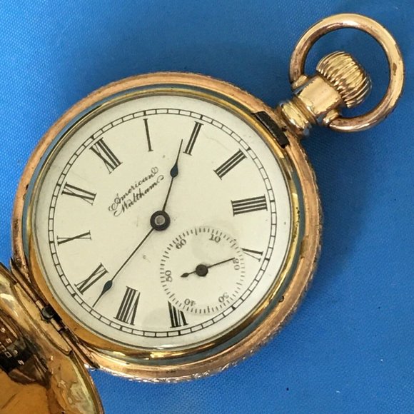 Antique Waltham 1898 Pocket Watch size 6s 14k gold & Gold Filled Runs - Picture 4 of 10